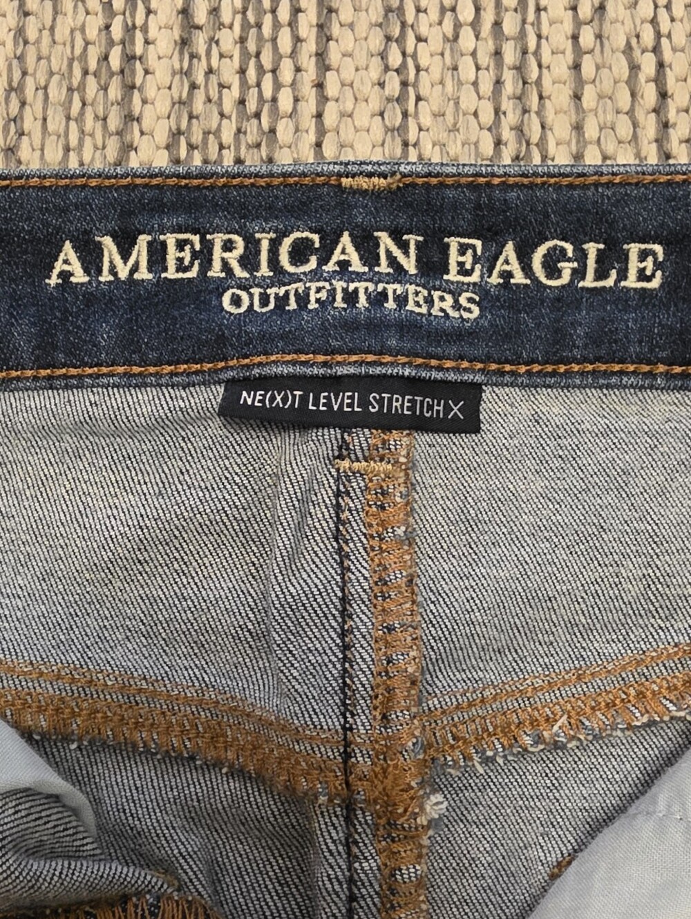 American Eagle Outfitters Dark Blue Denim Mini Skirt with Side Zippers Size 2 - Picture 5 of 5